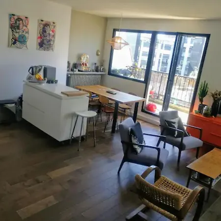 Bright Spacious Architects' Apt Near Park, With Terrace, View Of Sacre Coeur, Baby Ok! شقة باريس